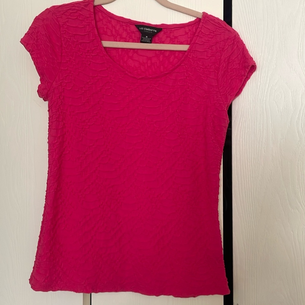 Liz Claiborne short sleeve top women size M